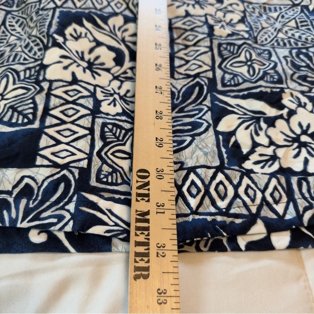 Ky's Made In Hawaii Aloha Hawaiian Short Sleeve Button Up Shirt Blue Floral 2XL - Picture 6 of 16